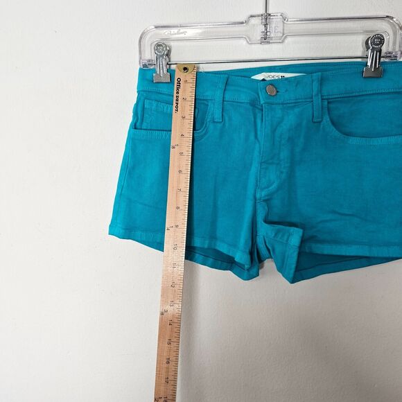 Joe’s Teal Denim 5-Pocket Jean Stretch Short Shorts 29 Cotton Polyester Lycra 29 - Picture 4 of 7